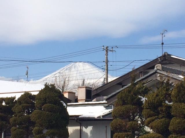 ガレント御殿場から見える富士山