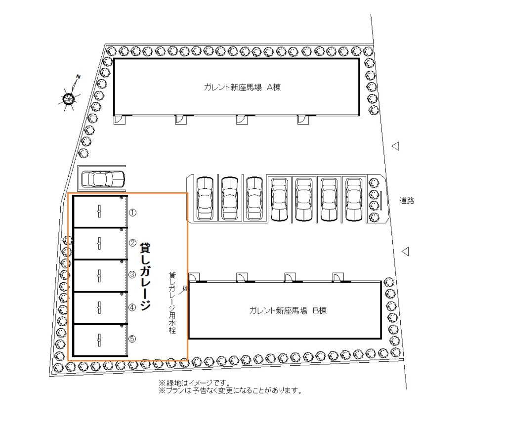 貸ガレージ　新座市馬場3丁目プラン