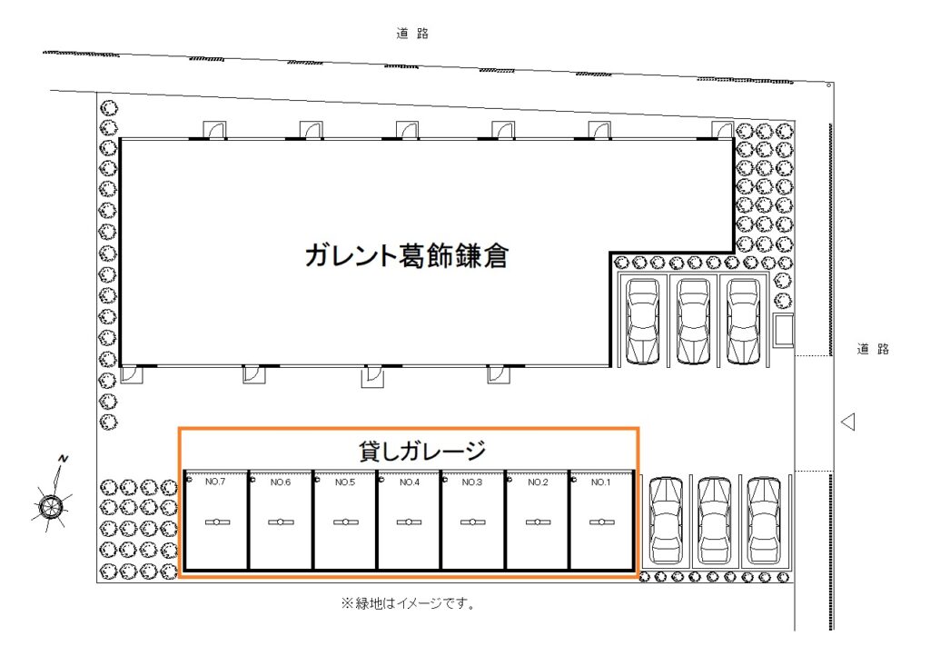 貸ガレージ　葛飾区鎌倉1丁目プラン